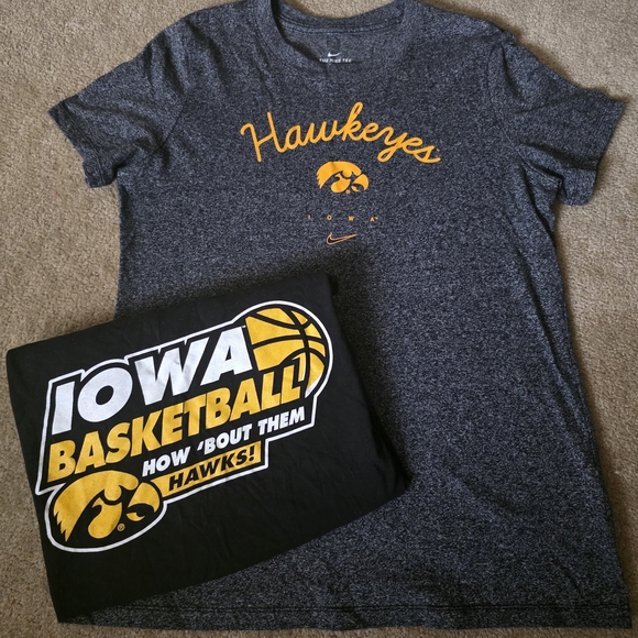 Nike Iowa Hawkeyes Gray and Black Basketball Tee Set - Picture 1 of 4